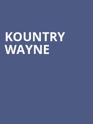 Kountry Wayne, Egyptian Room, Indianapolis