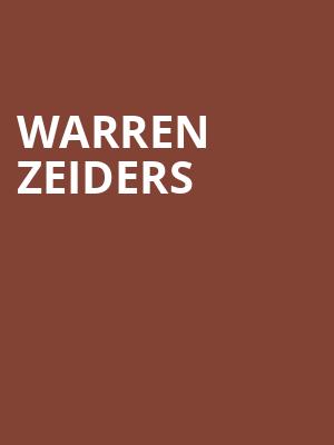 Warren Zeiders, Egyptian Room, Indianapolis